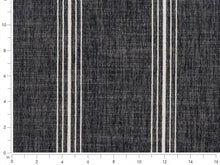 Load image into Gallery viewer, Crypton Water &amp; Stain Resistant Nautical Stripe Dark Navy Blue Light Cream Upholstery Fabric