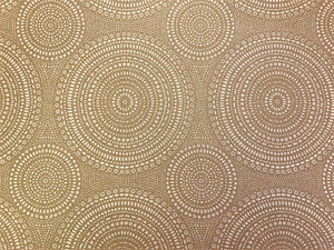 Joseph Noble Sound Measure 2750-08 Tooled Medallion Geometric Brown Western Cowboy Faux Leather Upholstery Vinyl