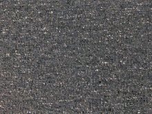 Load image into Gallery viewer, Designer British Wool Linen Mid Century Modern Speckled Charcoal Gray Navy Blue Off White Green Upholstery Tweed Fabric