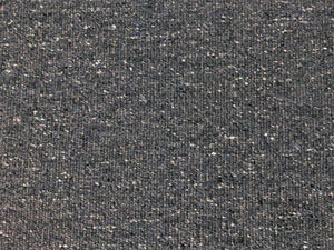 Designer British Wool Linen Mid Century Modern Speckled Charcoal Gray Navy Blue Off White Green Upholstery Tweed Fabric