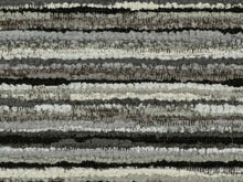 Load image into Gallery viewer, Water &amp; Stain Resistant Grey Black Beige Abstract Chenille Upholstery Fabric