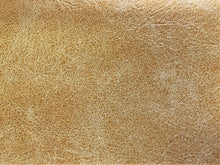 Load image into Gallery viewer, 2/3 Yds Designer Italian Gold Silver Metallic Heavy Duty Hollywood Regency Faux Leather Upholstery Vinyl
