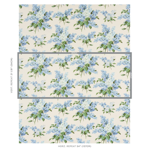 Schumacher Proust's Lilacs Fabric 180620 / Blue