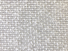 Load image into Gallery viewer, Designer Water &amp; Stain Resistant Nubby Grey Cream Boucle MCM Upholstery Fabric