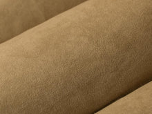 Load image into Gallery viewer, Camel Cocoa Brown Gray Faux Suede Drapery Fabric