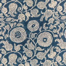 Load image into Gallery viewer, Lee Jofa Eldora Print Fabric / Indigo