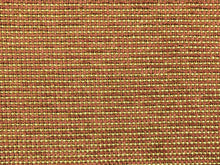 Load image into Gallery viewer, Reversible Rusty Red Beige Small Scale Check Geometric Chenille Mid Century Modern Upholstery Drapery Fabric
