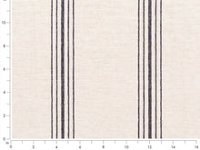 Load image into Gallery viewer, Crypton Water &amp; Stain Resistant Nautical Stripe Dark Navy Blue Light Cream Upholstery Fabric