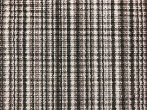 Designer Textured Neutral Beige Greige Stripe Chenille Upholstery Fabric