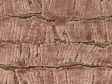 Load image into Gallery viewer, Designer Mauve Beige Abstract Cut Velvet Upholstery Fabric