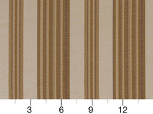 Load image into Gallery viewer, Heavy Duty Stripe Beige Gold Brown Upholstery Drapery Fabric