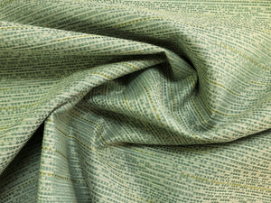 Kravet Waterline Lilypad Crypton Chartreuse Sage Green Silver Metallic Abstract Stripe Upholstery Fabric