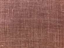 Load image into Gallery viewer, Designer Acrylic Backed Flax Belgian Linen Antique Mauve Tweed MCM Upholstery Fabric