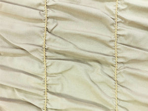 60" Wide Cotton Polyester Ruched Beige Neutral Fabric