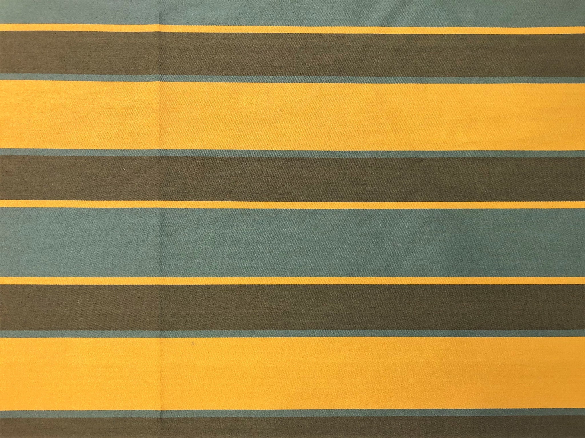  Linen Cotton Fabric Stripe Fabric by The Yards 110cm Cozy  Mustard Yellow Stripe