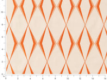 Load image into Gallery viewer, Heavy Duty Cream Orange Geometric Abstract Upholstery Drapery Fabric