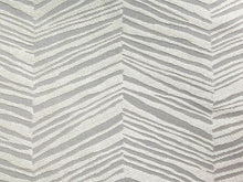 Load image into Gallery viewer, Designer Water &amp; Stain Resistant Beige Geometric Abstract Matelasse Herringbone Upholstery Drapery Fabric