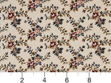 Load image into Gallery viewer, Heavy Duty Abstract Floral Tapestry Magenta Pink Dark Teal Olive Green Beige Upholstery Fabric