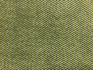 Designer Sage Green Charcoal Gray Black Herringbone Geometric Cotton Blend Water & Stain Resistant Chenille Upholstery Fabric