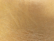 Load image into Gallery viewer, Designer Italian Gold Silver Metallic Heavy Duty Hollywood Regency Faux Leather Upholstery Vinyl