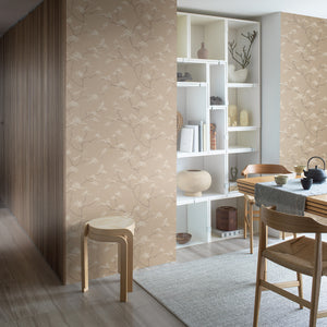 Schumacher Temple Tree Wallpaper 3104 / Stone