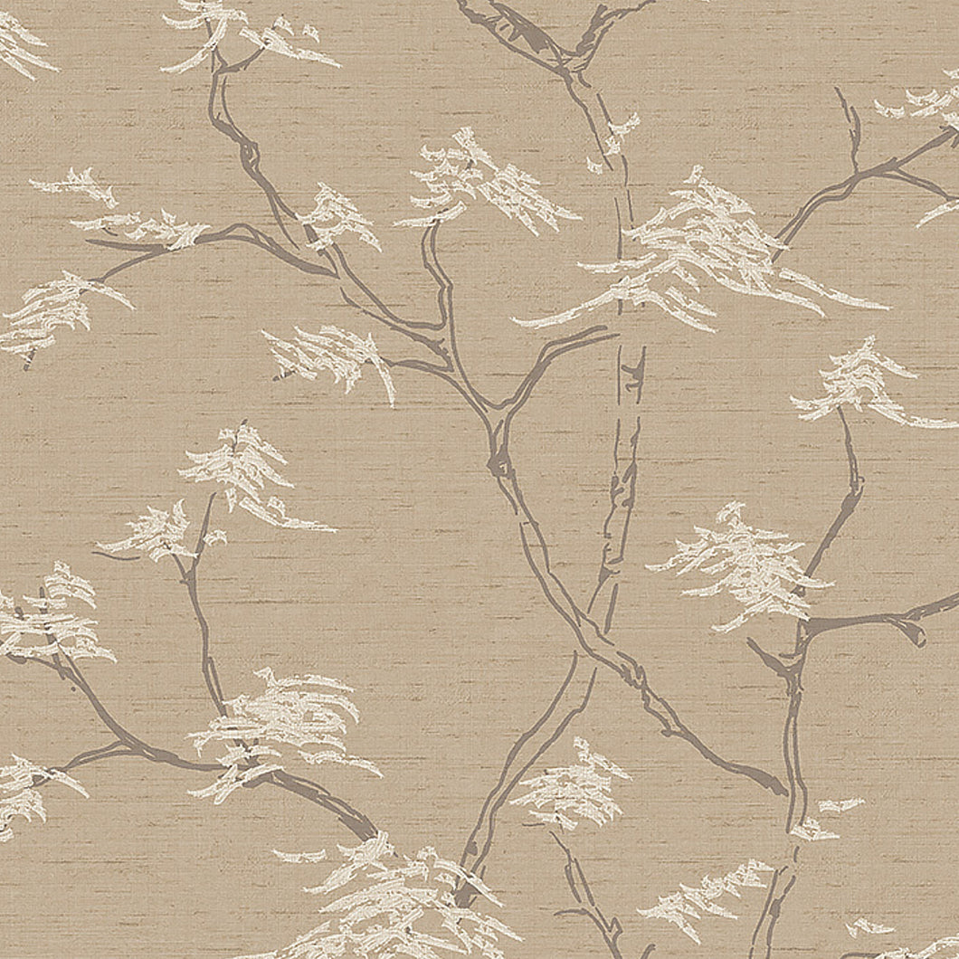 Schumacher Temple Tree Wallpaper 3104 / Stone