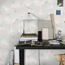 Load image into Gallery viewer, Schumacher Umbrella Leaves Wallpaper 3120 / Grey