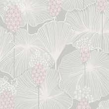 Load image into Gallery viewer, Schumacher Umbrella Leaves Wallpaper 3120 / Grey
