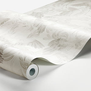 Schumacher Dancing Crane Wallpaper 3130 / Grey