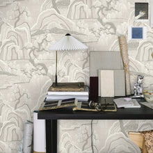 Load image into Gallery viewer, Schumacher Indigo Garden Wallpaper 3134 / Grey