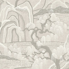 Load image into Gallery viewer, Schumacher Indigo Garden Wallpaper 3134 / Grey
