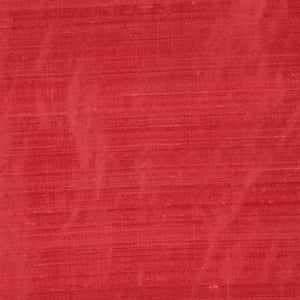 Pure Handwoven Silk Dupioni Drapery Fabric Red / Coral