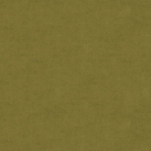 Brunschwig & Fils Charmant Velvet Fabric / Olive