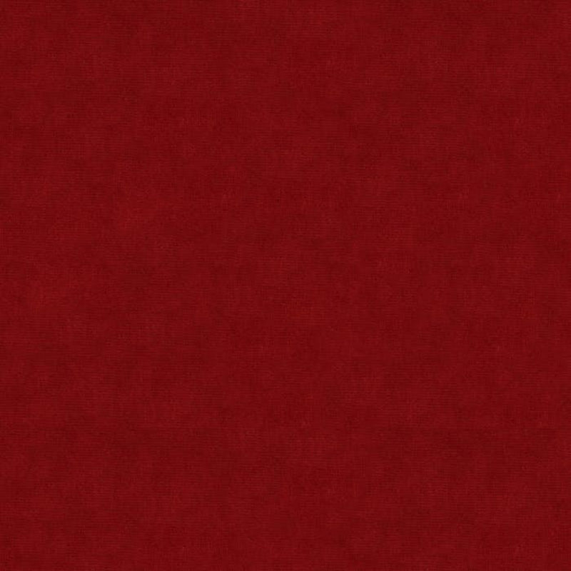 Brunschwig & Fils Charmant Velvet Fabric / Crimson