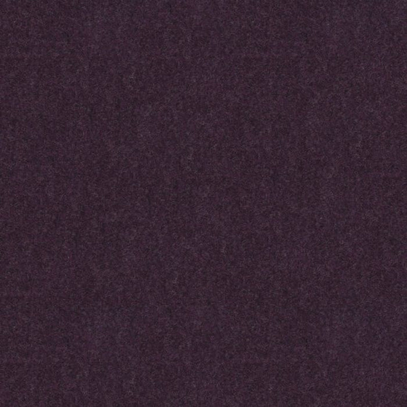Brunschwig & Fils Chevalier Wool Fabric / Aubergine