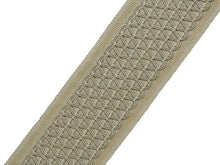 Load image into Gallery viewer, 3&quot; Wide Geometric Embroidered Greige Taupe Beige Drapery Tape Trim