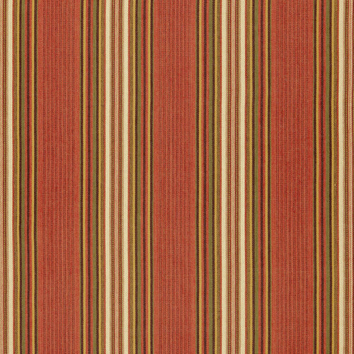 SCHUMACHER HAMEL STRIPE FABRIC 3422003 / BRICK