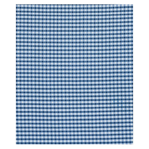 SCHUMACHER INGRID SILK CHECK FABRIC 3453004 / BLUE