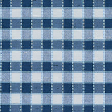Load image into Gallery viewer, SCHUMACHER INGRID SILK CHECK FABRIC 3453004 / BLUE