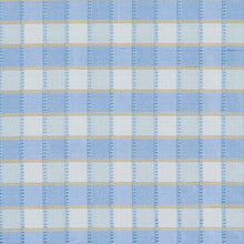 Load image into Gallery viewer, SCHUMACHER INGRID SILK CHECK FABRIC 3453005 / SKY