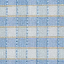 Load image into Gallery viewer, SCHUMACHER INGRID SILK CHECK FABRIC 3453005 / SKY