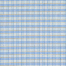 Load image into Gallery viewer, SCHUMACHER INGRID SILK CHECK FABRIC 3453005 / SKY