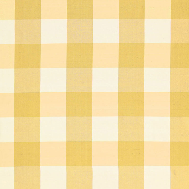 SCHUMACHER MONTGOMERY SILK PLAID FABRIC 3455000 / SUNRISE