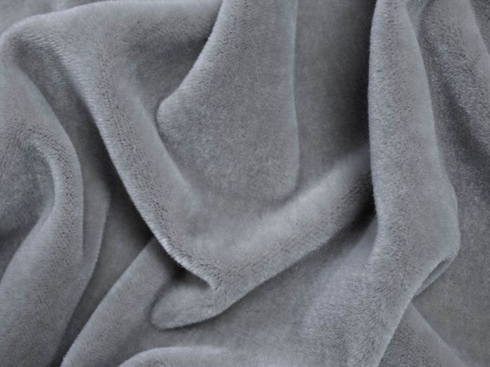 2 Yds Order Minimum Silver Grey Genuine Mohair Velvet