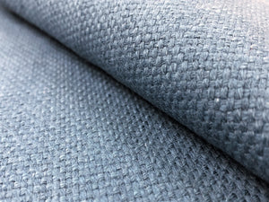 Cotton Water & Stain Resistant Cadet Blue Woven MCM Mid Century Modern Upholstery Drapery Fabric