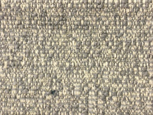 Load image into Gallery viewer, Crypton Stain Water Resistant Mid Century Modern Basketweave Tweed Chenille Gray Silver Ecru Neutral Upholstery Fabric RMCR XI