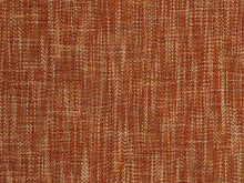 Load image into Gallery viewer, Heavy Duty Coral Red Orange MCM Mid Century Modern Herringbone Tweed Upholstery Fabric FBR-NH
