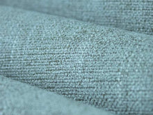 Load image into Gallery viewer, Crypton Water &amp; Stain Resistant MCM Mid Century Modern Tweed Chenille Stripe Aqua Steel Blue Upholstery Fabric RMC-WCII