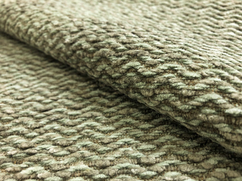 1.25 Yds Designer Seafoam Aqua Beige Textured MCM Upholstery Fabric