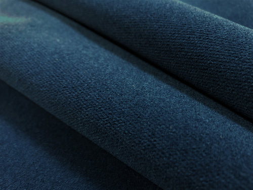 Designer Water & Stain Resistant Navy Blue MCM Velvet Upholstery Fabric